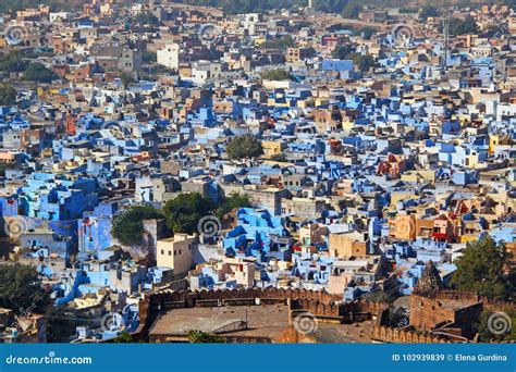 Top View Panorama of Jodhpur City, Rajasthan, India Editorial Stock Image - Image of traditional ...