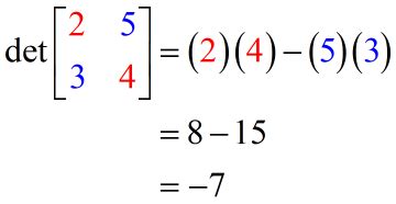 Determinant of 2x2 Matrix Practice Problems With Answers | ChiliMath