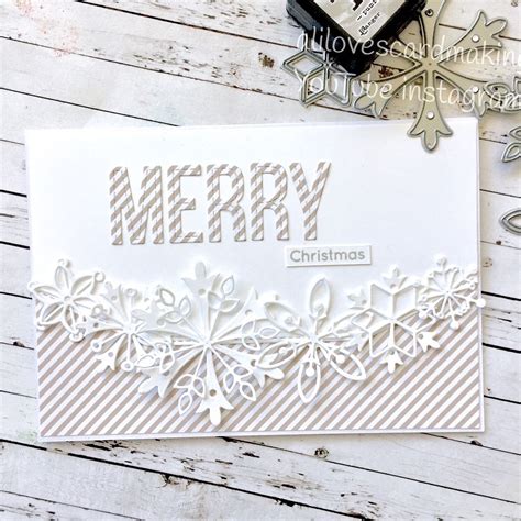 Christmas Snowflakes Card, Snowflake Cards, Christmas Cards To Make ...