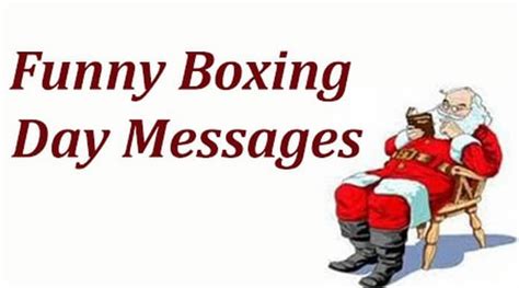 Funny Boxing Day Messages