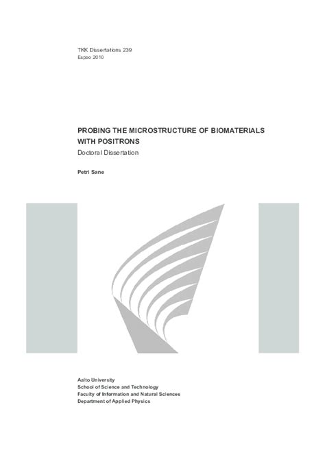 (PDF) Probing The Microstructure Of Biomaterials With Positrons | Ilpo Vattulainen - Academia.edu