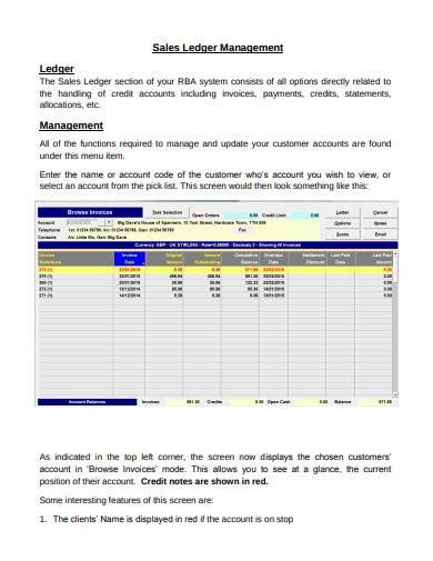 FREE 14+ Sales Ledger Samples in PDF | MS Word | Excel