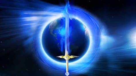Astrea Circle and Sword of Blue Flame Over Earth - YouTube