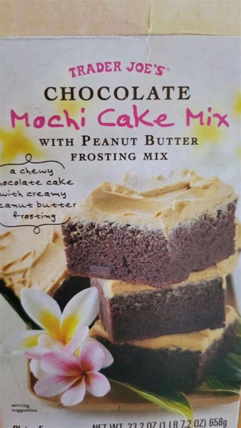 Mochi Cake Mix from Trader Joe's! chocolate, peanut butter, brownies! | Mochi cake, Cake, Peanut ...