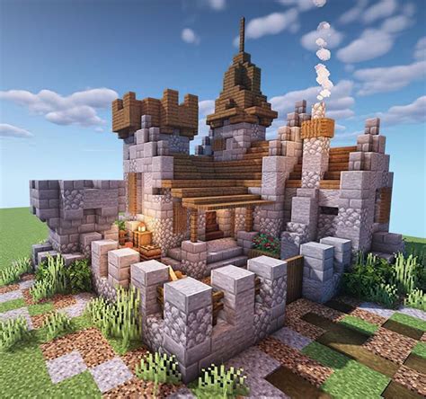 Tiny medieval castle | Minecraft architecture, Minecraft house designs, Minecraft castle