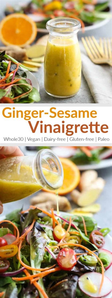 Ginger-Sesame Vinaigrette - The Real Food Dietitians