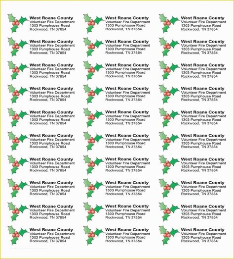 Christmas Address Labels Free Templates Of the Five Secrets You Will ...