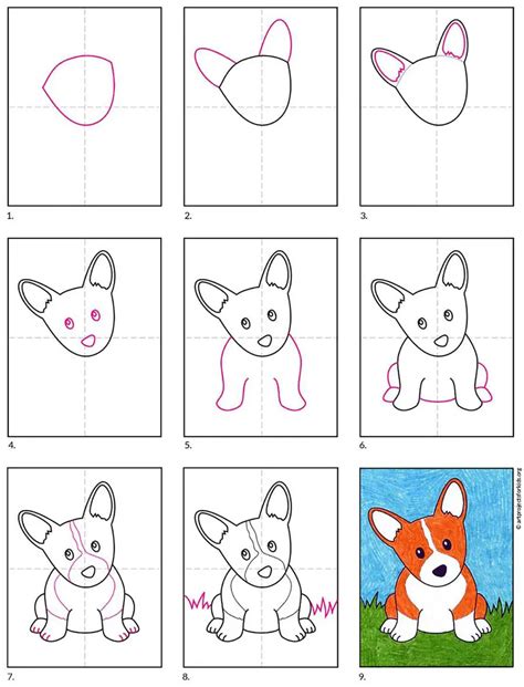 How To Draw A Cute Puppy Step By Step Easy