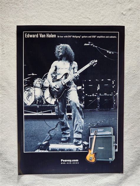 Eddie Van Halen Peavey Promo Poster | #4686609934