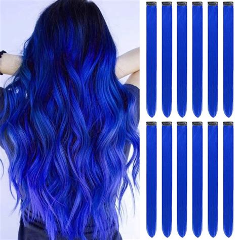 Black Hair Blue Highlights