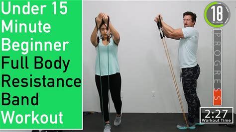 Under 15 Minute Beginner Resistance Band Workout [ Full Body ] 💪 - YouTube