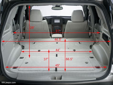 Jeep Grand Cherokee WK - Dimensions and specifications