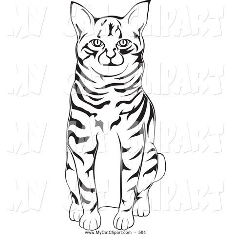 Cat Black And White Drawing at GetDrawings | Free download