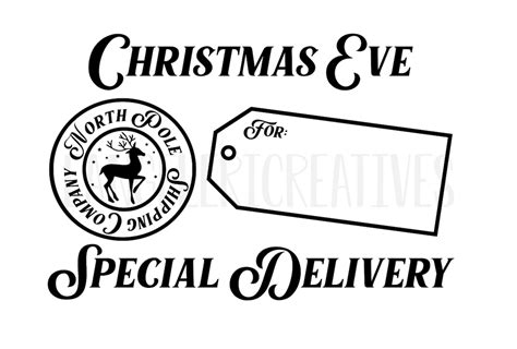 Christmas SVG Christmas Eve Box SVG PNG Digital File Special Delivery - Etsy UK