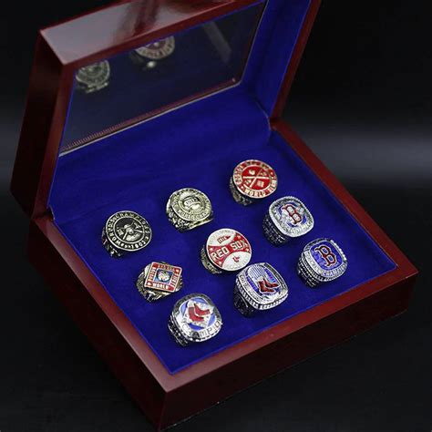 9 Boston Red Sox MLB World Series championship rings set - MVP Ring