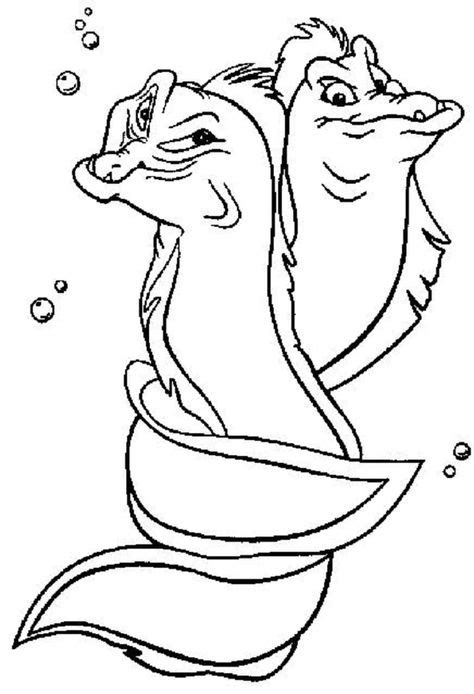 little mermaid coloring pages eels (With images) | Mermaid coloring, Little mermaid drawings ...