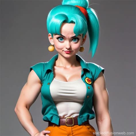 Dragon Ball Z's Bulma in Family Guy Style | Stable Diffusion Online