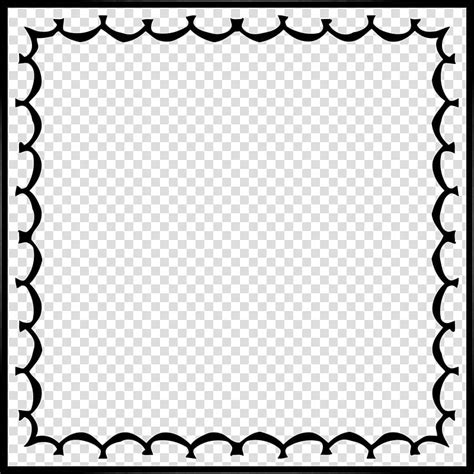 Cute Black And White Square Clipart