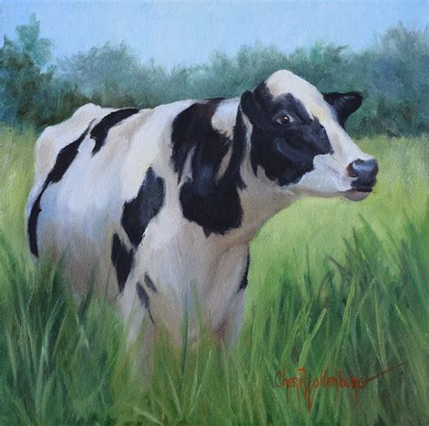 Holstein Cow In South Meadow | Etsy | Holstein cows, Cow, Cow painting