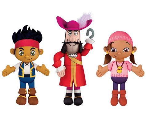 Jake and the Neverland Pirates Captain Hook Jake Izzy Plush Toys Figure ...