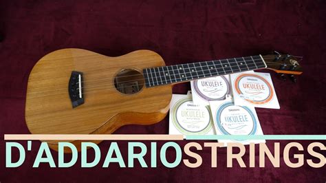 D'ADDARIO UKULELE STRINGS - IN DEPTH (Carbon, Nyltech, Titanium, Clear & Black Nylon with ...