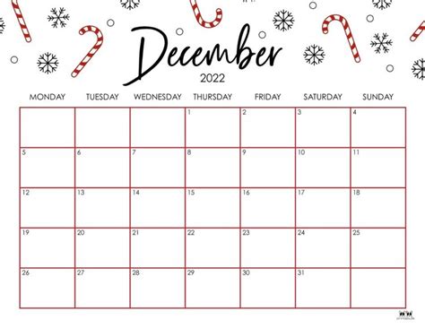 Printable December 2022 Calendar-Style 33