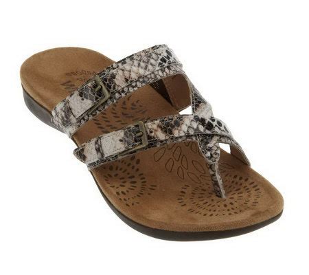 Vionic w/ Orthaheel Spirit II Orthotic Leather Sandals - A238212 — QVC.com