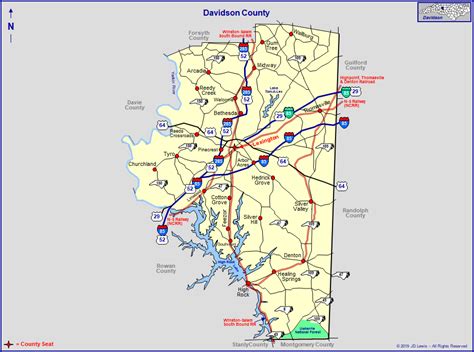 Davidson County Nc Zip Code Map - Guenna Holly-Anne