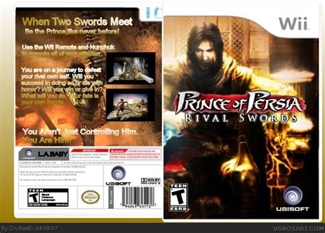 Prince of Persia: Rival Swords Wii Box Art Cover by CruSadEr