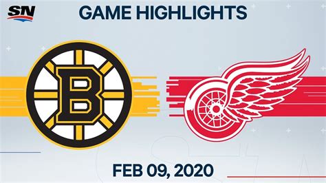 NHL Highlights | Bruins vs Red Wings – Feb. 9, 2020 - YouTube