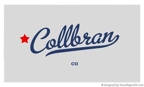 Map of Collbran, CO, Colorado