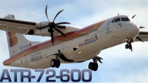 ATR 72-600 Crosswind landing (EC LRU) [HD] - YouTube