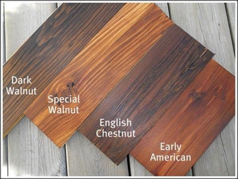 Minwax Stain Colors - Dark Walnut, Special Walnut, English Chestnut ...