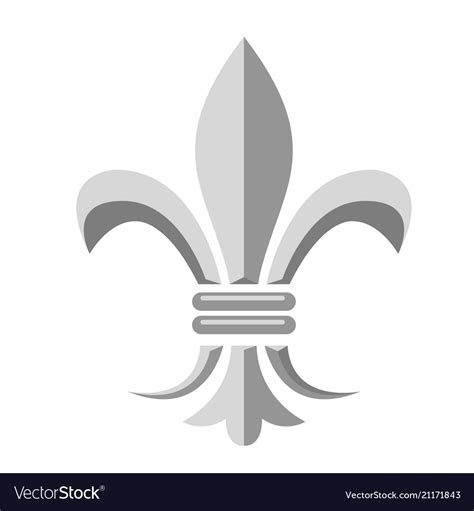 Fleur de lis - heraldic symbol of french royal Vector Image