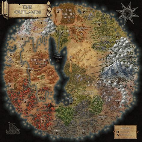 Outlands (60 x 60) | Inkarnate - Create Fantasy Maps Online