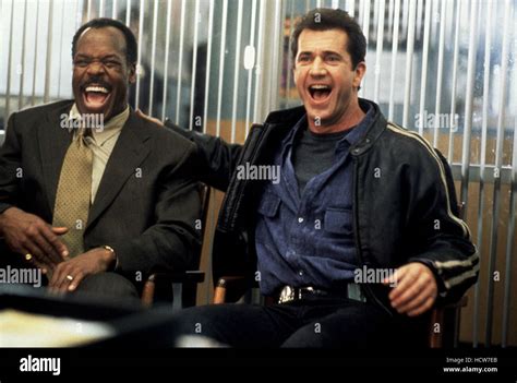 LETHAL WEAPON 4, Danny Glover, Mel Gibson, 1998, laughing Stock Photo ...