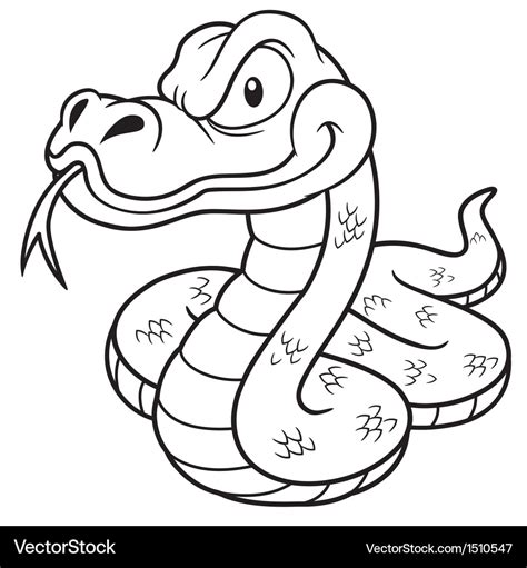 Snake outline Royalty Free Vector Image - VectorStock