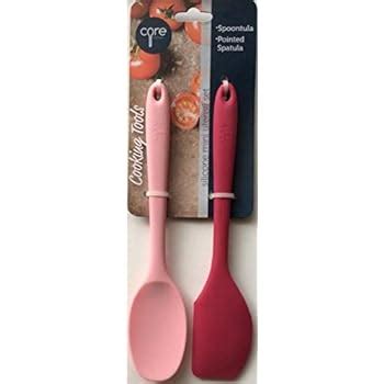 Amazon.com: Core Kitchen 2-pc Set of Silicone Mini Utensil Set - Spoontula (Pink) & Pointed ...