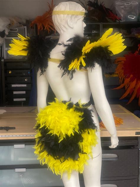 Be A BEE or Barry Bee Benson Costume Wings and Tail Yellow and - Etsy