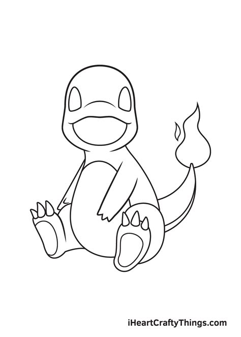 Charmander Drawing - How To Draw Charmander Step By Step