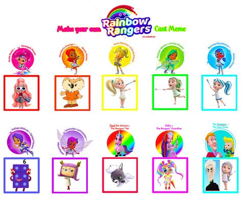 My Rainbow Rangers Cast Meme by Lais2011 on DeviantArt