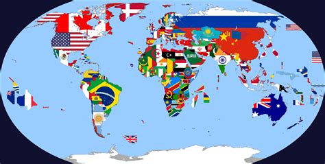 Map of the World using each countries flag... : r/vexillology