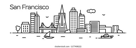 1,685 San Francisco Outline Images, Stock Photos & Vectors | Shutterstock