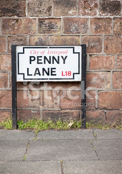 Penny Lane Street Sign Close-Up Stock Photo | Royalty-Free | FreeImages