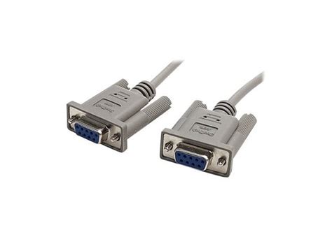 StarTech.com 10' RS232 Serial Null Modem Cable - 10ft Null Modem Cable - SCNM9FF - Cables ...