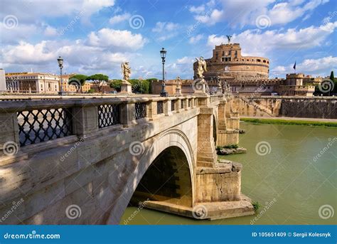 Mausoleum of Hadrian stock image. Image of architecture - 105651409