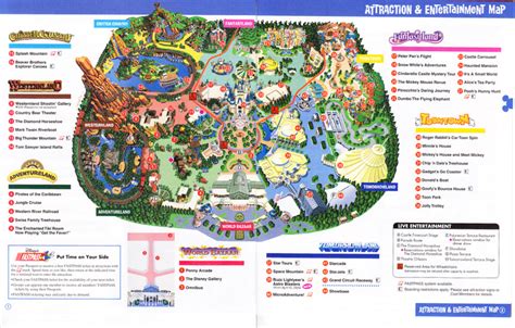 Tokyo Disneyland - 2004 Park Guide and Map