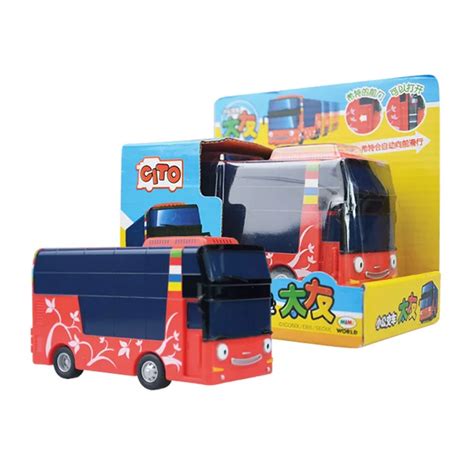 TAYO Little Bus Model Cars Kids Miniature Toys Plastic Cartoon CITO ...