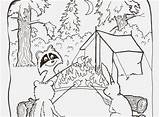 Campfire Safety Coloring Page Pages sketch template