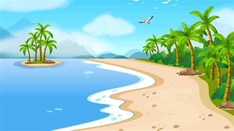 Cartoon Seashore HD Cartoon Wallpapers | HD Wallpapers | ID #59058